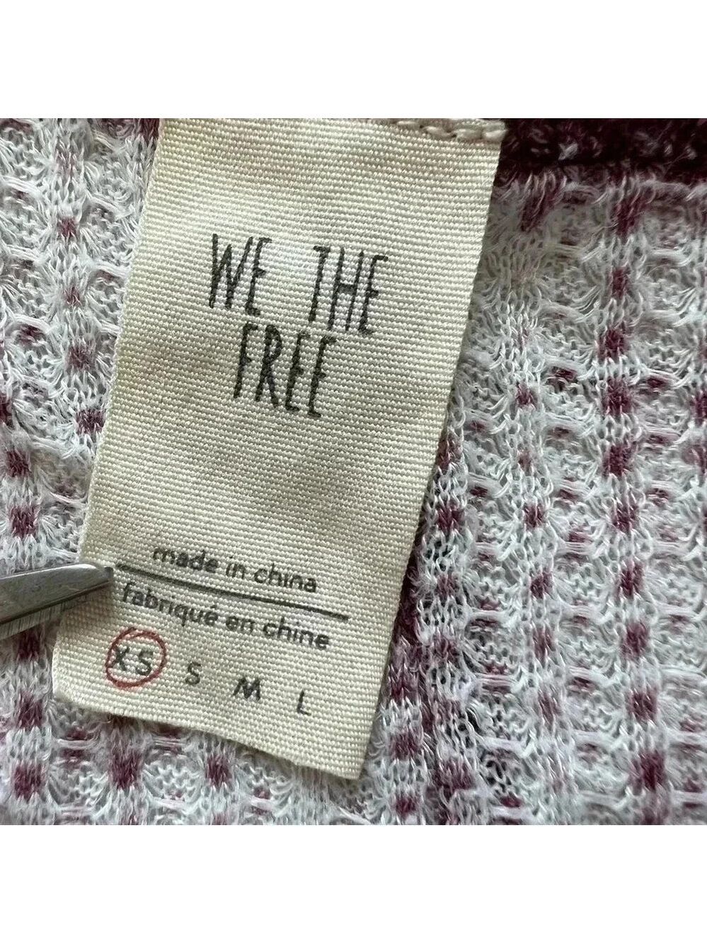 WE The Free Free People Womens XS Lavender Long Flare Thermal Sleeve Sh… - Picture 2 of 7